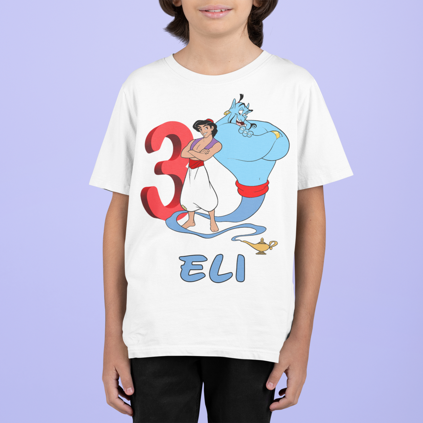 Aladdin birthday shirt |Personalized boys shirts | Aladdin Genie | custom birthday shirt