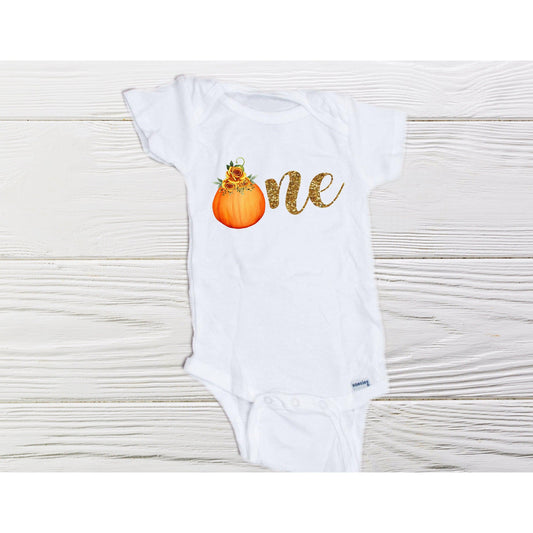 Age Baby Pumpkin Onesie | Birthday Onesie | Girls personalized Onesie | Girls Onesie