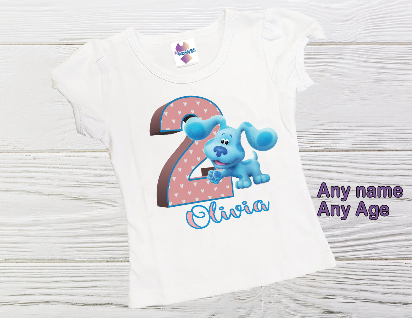 Blues Clues Birthday Shirt- Blues Clues Custom Girls Shirt - Personalized Blues Clues Shirt -  Birthday Shirt - Blues Clues  baby shirt