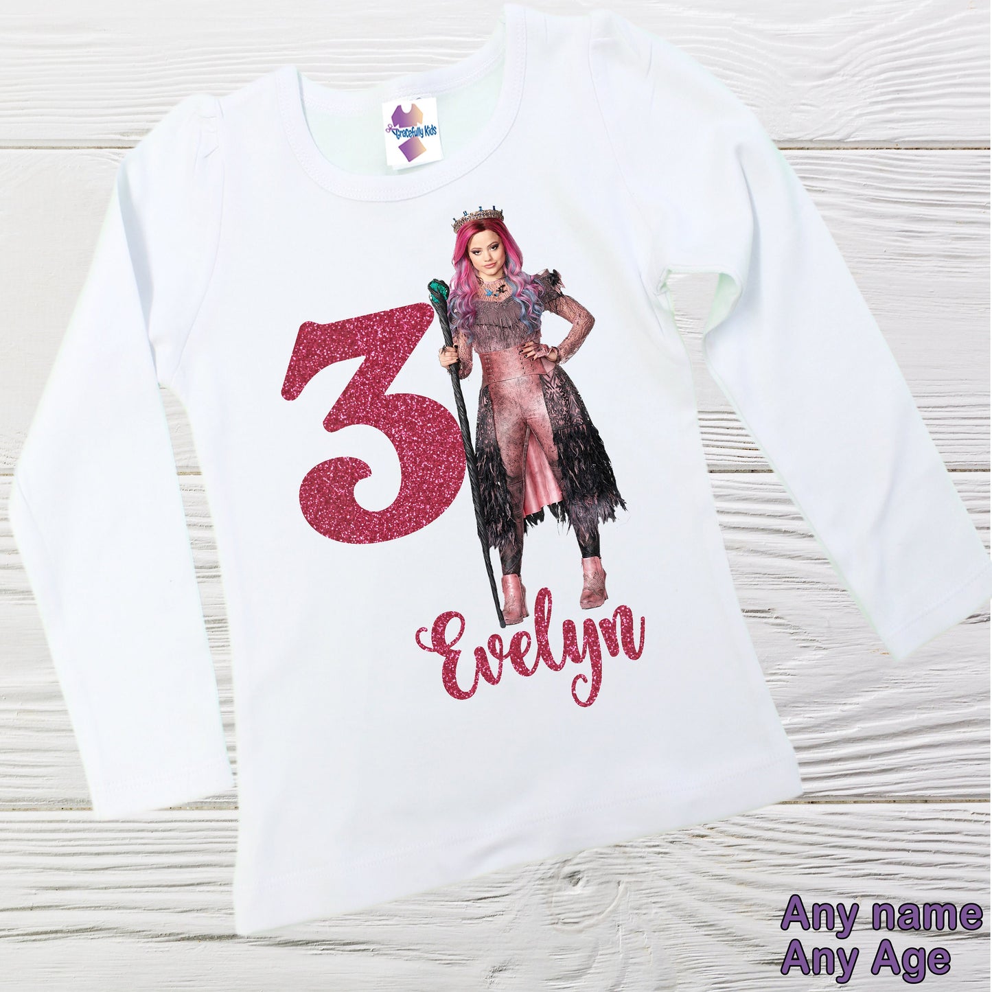 Audrey Descendants Inspired birthday shirt | Personalized shirts | Villain T-shirt
