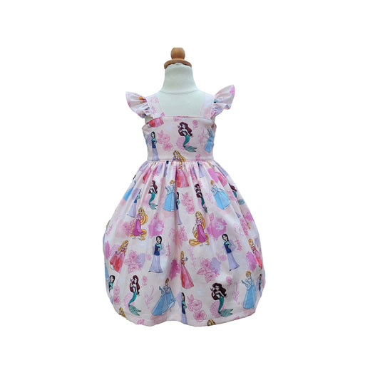 Princess dress, Toddler girl birthday dress, Princess Cinderella Snow White Ariel Tiana dress , Princess girls dress
