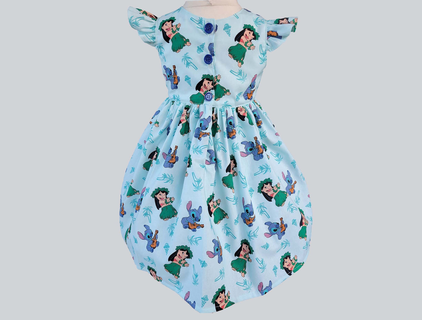 Lilo and Stitch Dress,  Birthday Party Dress,  Lilo  Vacation Outfit,  Lilo Stitch Girls Outfit, Girls Lilo Stitch dress