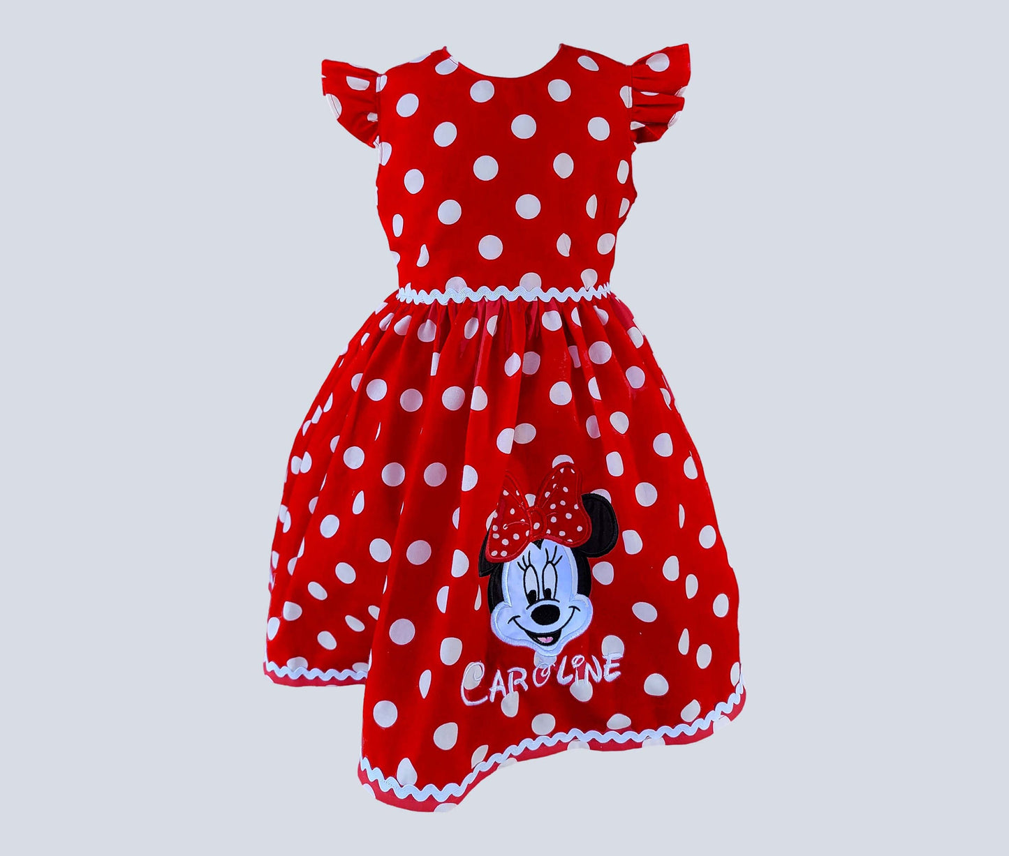 Minnie Mouse Dress,  First  Birthday dress, Red Minnie Polka Dot Dress, Toddler Minnie Dress, Birthday Dress Girl Dress  Party Dress