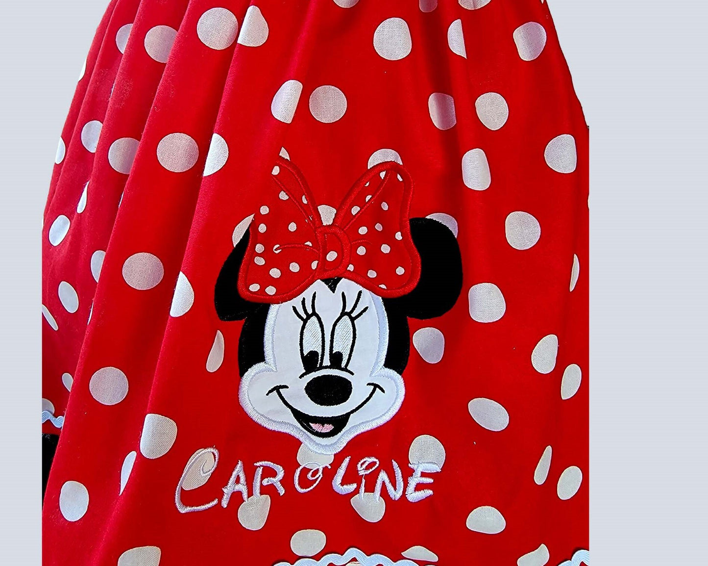 Minnie Mouse Dress,  First  Birthday dress, Red Minnie Polka Dot Dress, Toddler Minnie Dress, Birthday Dress Girl Dress  Party Dress