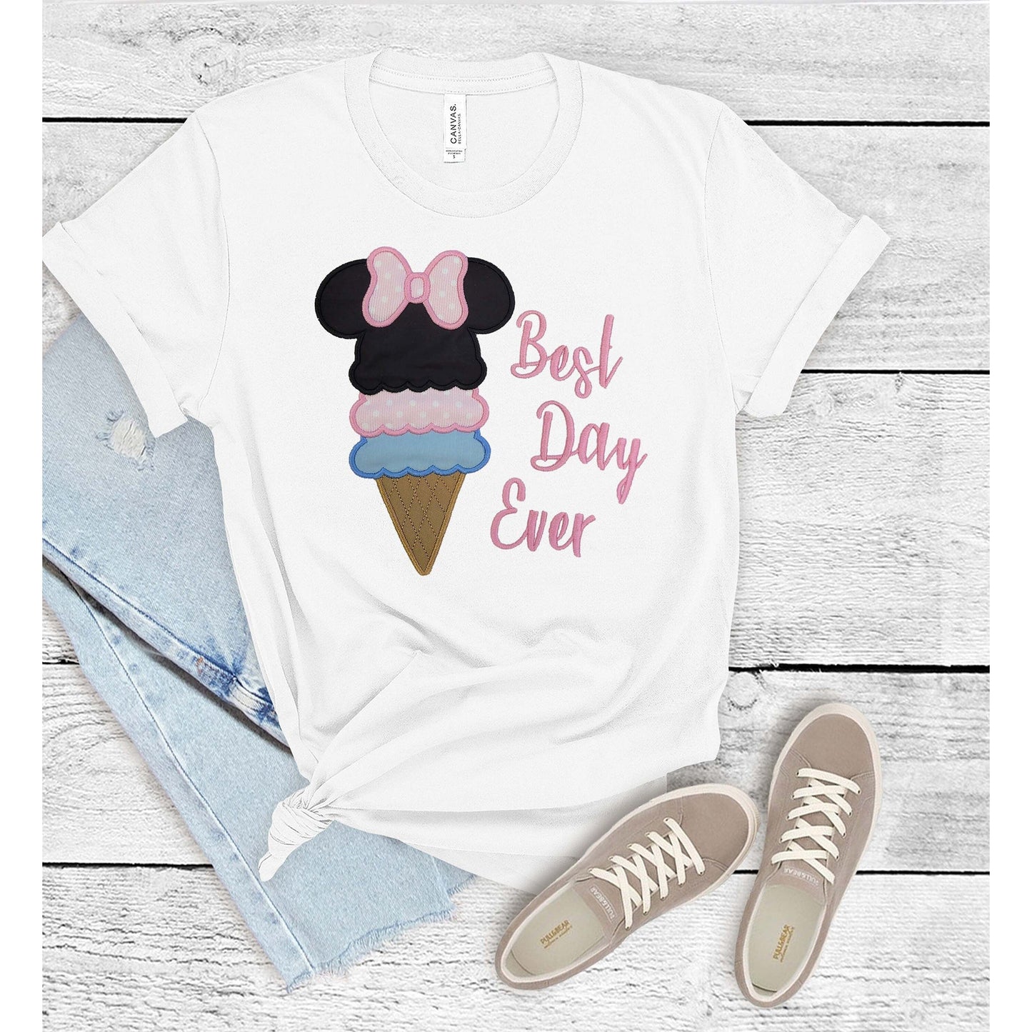 Best Day Ever Shirt | Ice Cream Minnie Birthday Shirt |    Minnie Toddler T-Shirt |    Trip  Girls Minnie Shirt
