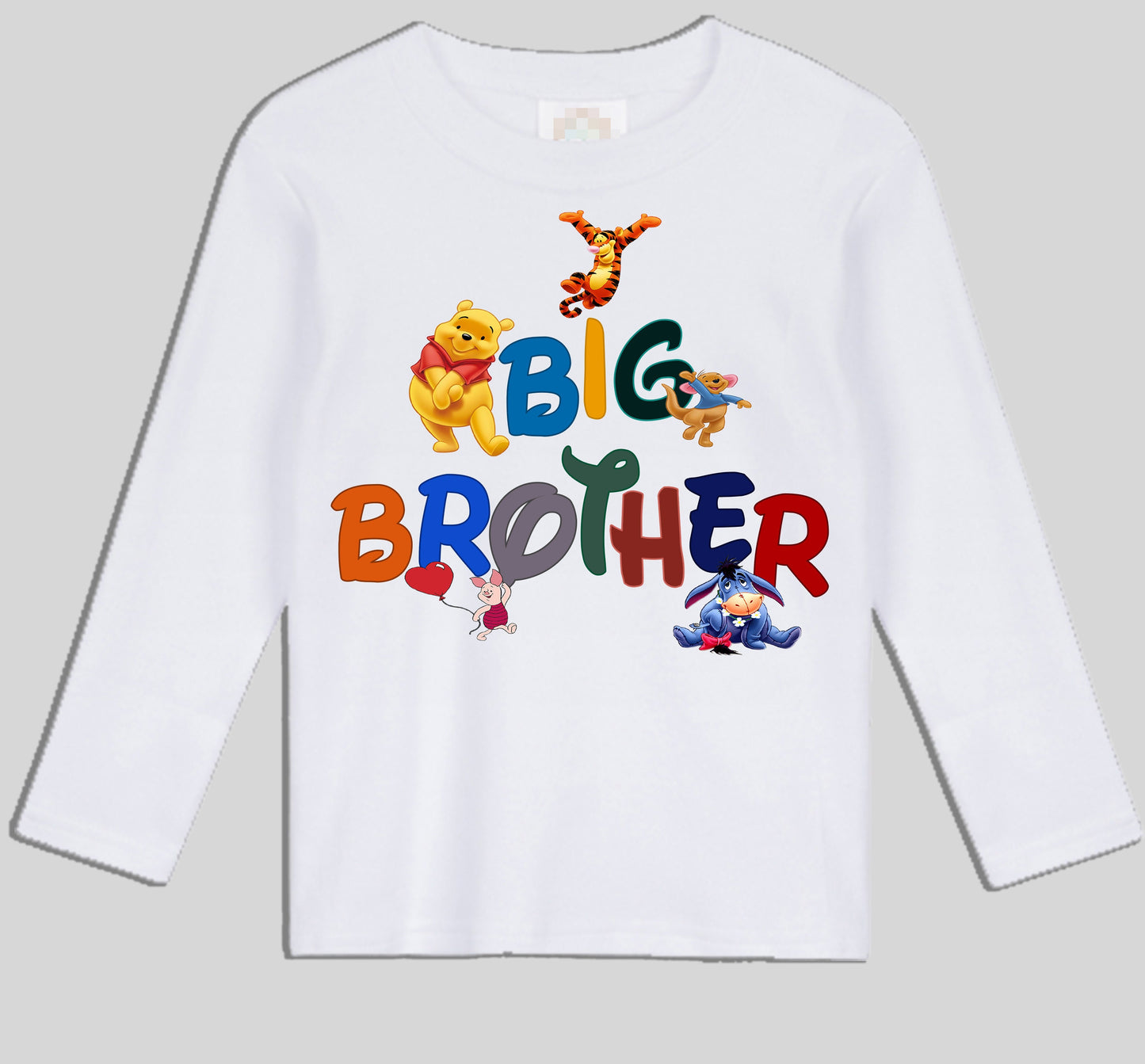 Big brother shirt Winnie  and Friends shirt. Winnie and friends Big brother shirt