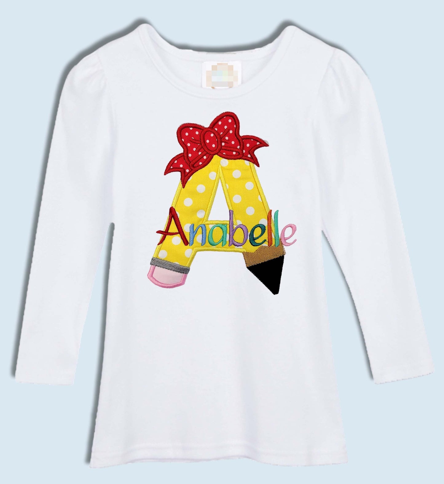 Back to School Shirt | Girls Personalized School Shirt | First Day of Class embroidered T-Shirt