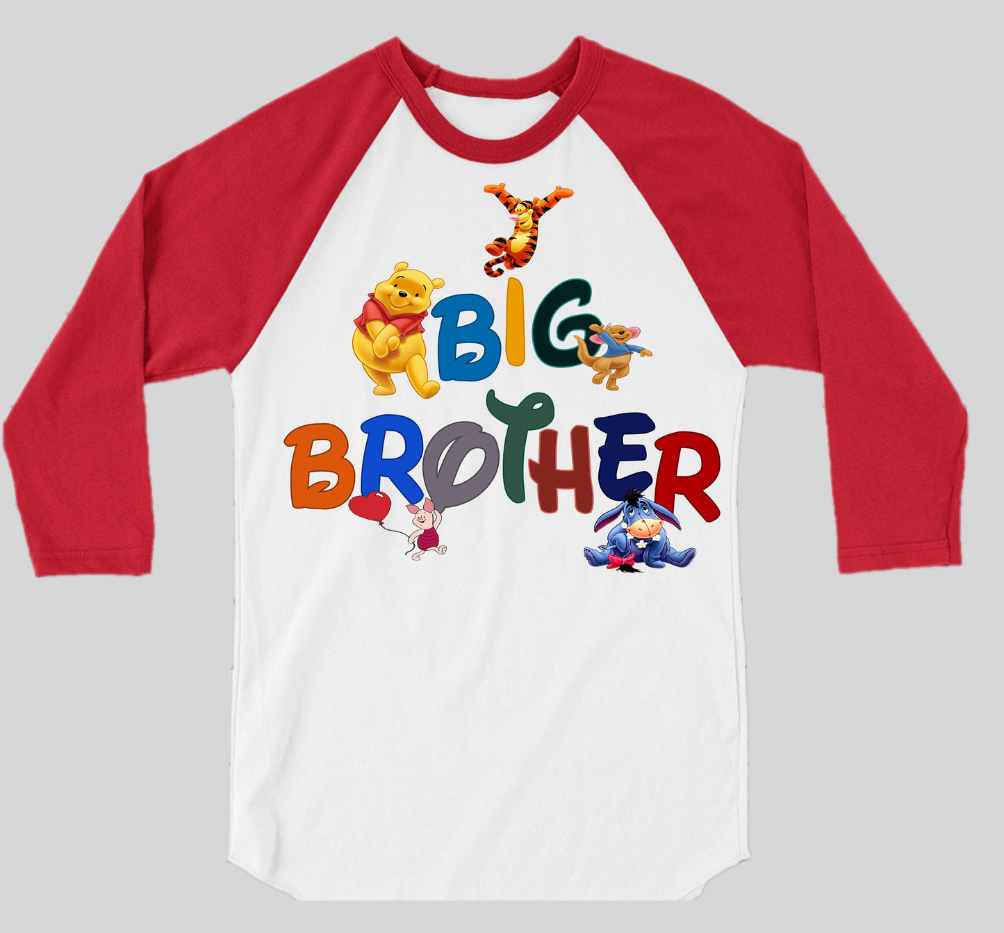 Big brother shirt Winnie  and Friends shirt. Winnie and friends Big brother shirt
