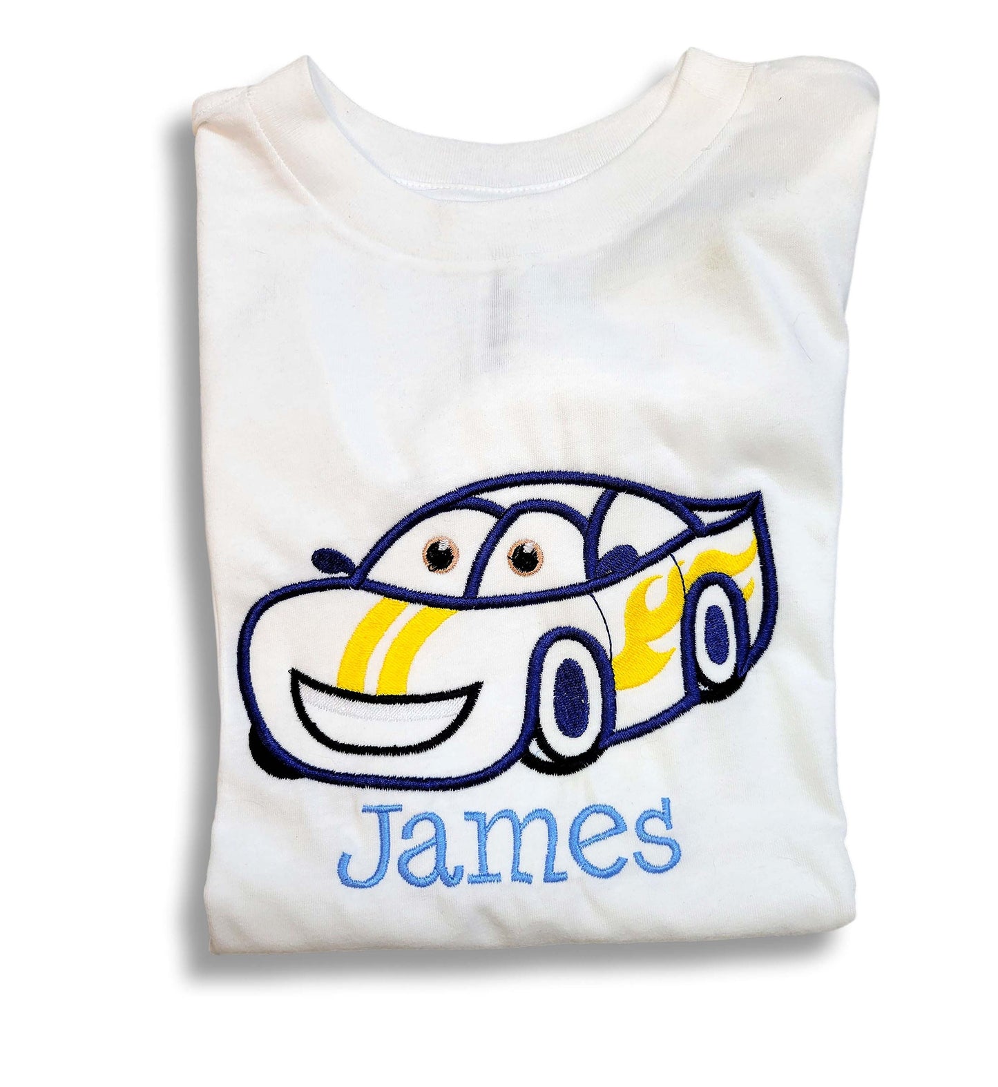Cars Personalized Shirt,    Cars Boys Shirt,    Blue Car Toddler Birthday T-Shirt, Personalized Toddler Car T-Shirt